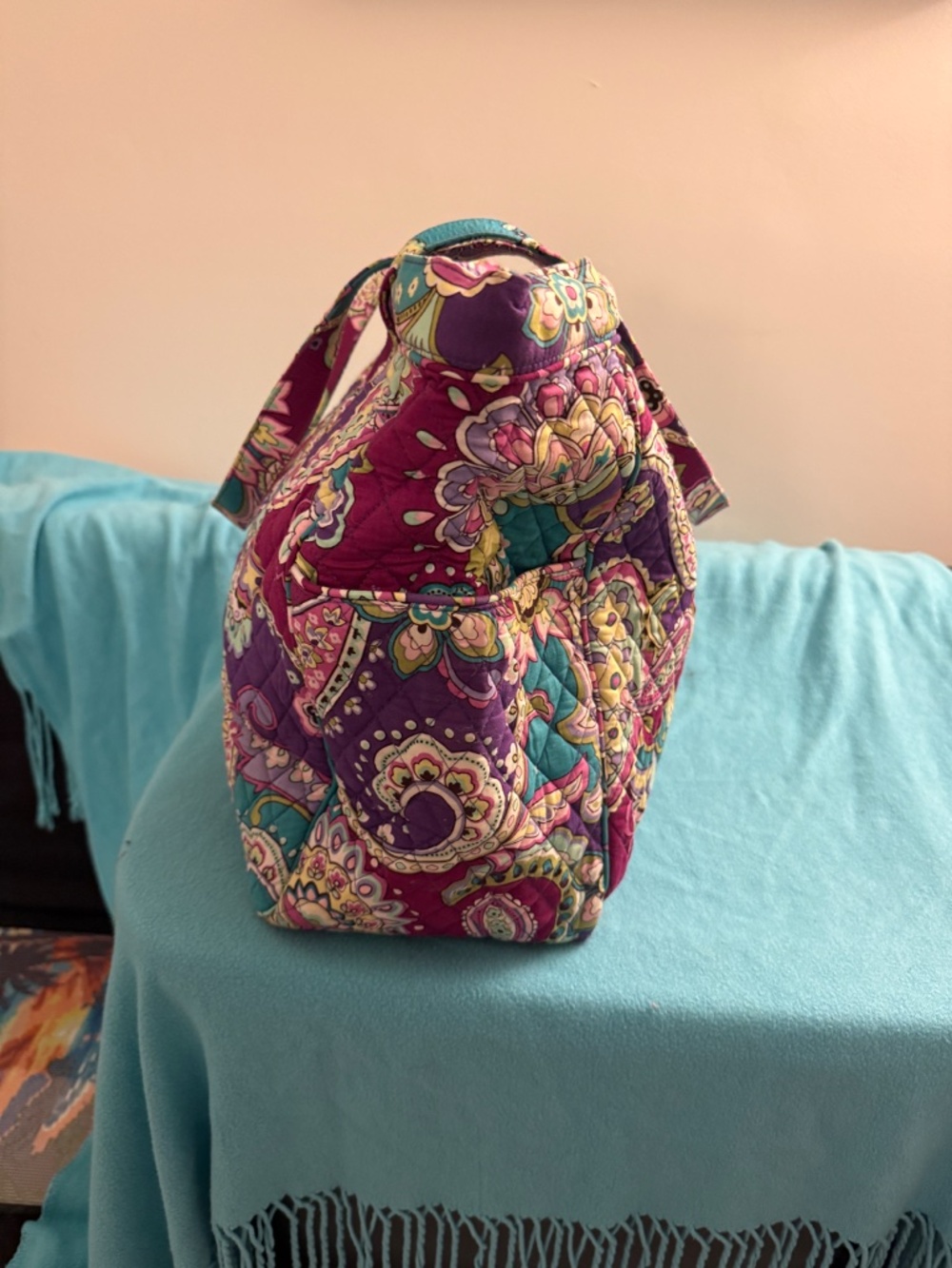 Vera Bradley Large Vera Tote in Heather - Picture 4 of 4